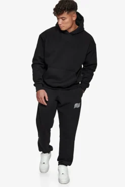 Jogging<Dropsize Heavy Mirrored Logo Jogger Black