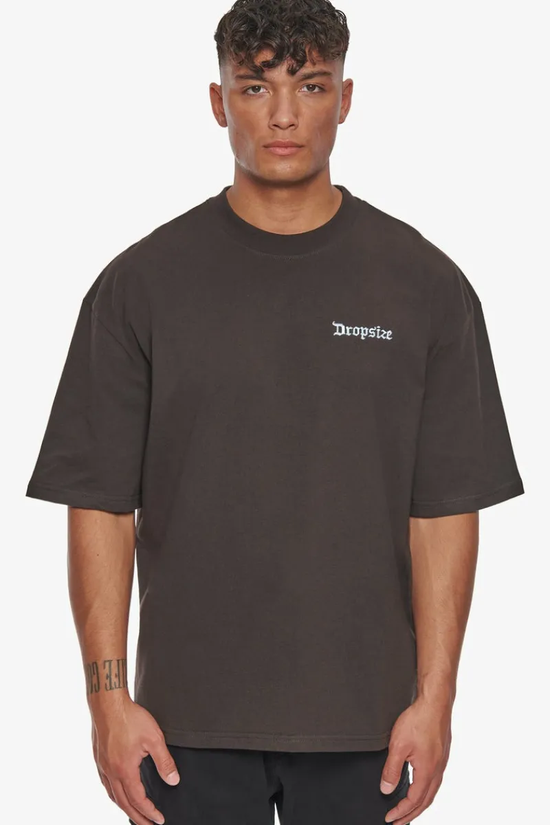 T-Shirt<Dropsize Heavy Mistakes T-Shirt Washed Black