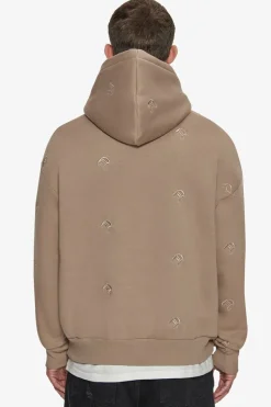 Hoodie<Dropsize Heavy Oversize Allover Embo Hoodie Silver Mink