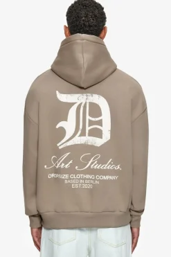 Hoodie<Dropsize Heavy Oversize Art Studios Hoodie Simply Taupe