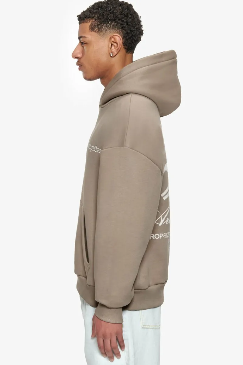 Hoodie<Dropsize Heavy Oversize Art Studios Hoodie Simply Taupe