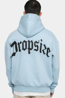 Hoodie<Dropsize Heavy Oversize Backprint Hoodie Baby Blue