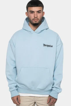 Hoodie<Dropsize Heavy Oversize Backprint Hoodie Baby Blue