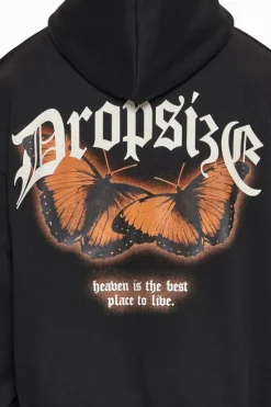 Hoodie<Dropsize Heavy Oversize Best Place To Live Hoodie Black/Orange