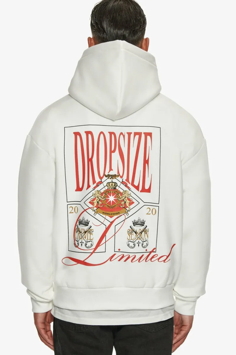 Hoodie<Dropsize Heavy Oversize Big Logo Hoodie Cream White