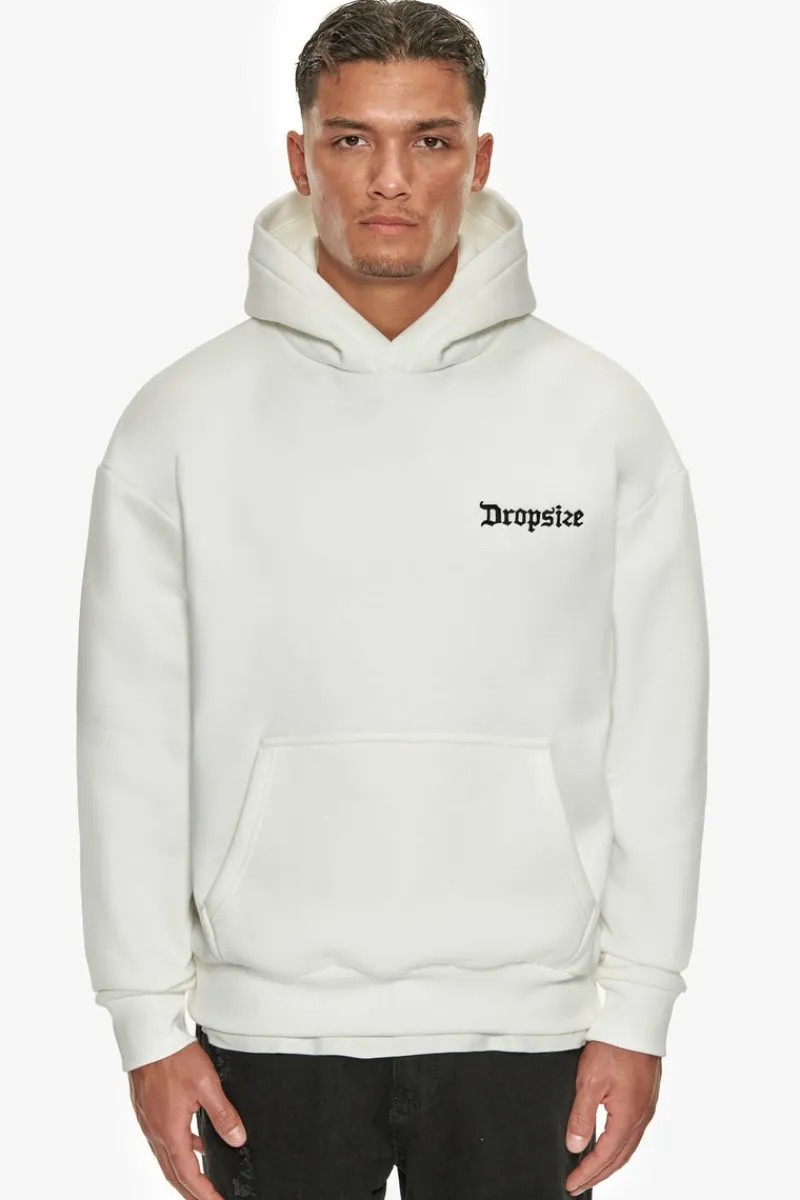 Hoodie<Dropsize Heavy Oversize Big Logo Hoodie Cream White
