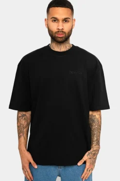 T-Shirt<Dropsize Heavy Oversize Blue Moon Design T-Shirt Black