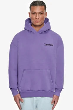Hoodie<Dropsize Heavy Oversize Blurred Logo Hoodie Washed Purple