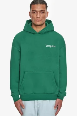 Hoodie<Dropsize Heavy Oversize Blurred Logo Hoodie Washed Green