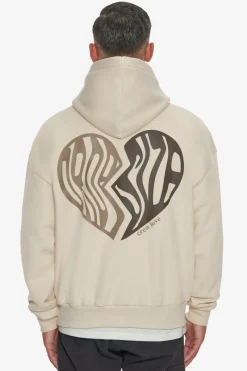Hoodie<Dropsize Heavy Oversize Broken Heart Hoodie Coconut Milk