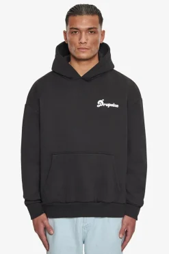 Hoodie<Dropsize Heavy Oversize Bubble Logo Hoodie Black