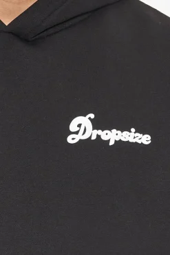 Hoodie<Dropsize Heavy Oversize Bubble Logo Hoodie Black