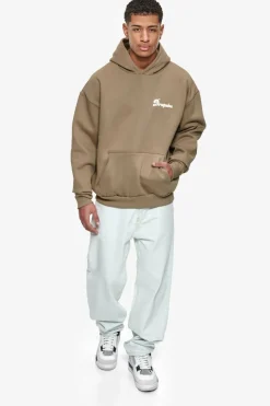 Hoodie<Dropsize Heavy Oversize Bubble Logo Hoodie Silver Mink