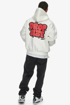 Hoodie<Dropsize Heavy Oversize Bubble Sketch Hoodie Cream White
