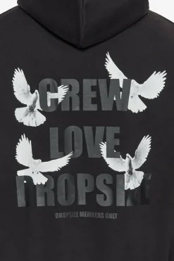 Hoodie<Dropsize Heavy Oversize Carrying Dove Hoodie Black