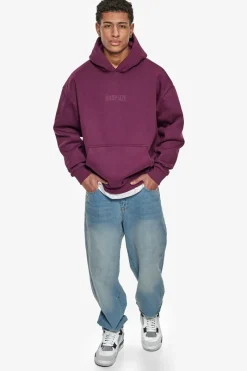 Hoodie<Dropsize Heavy Oversize Center Hd Hoodie Grape Wine
