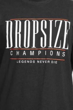 T-Shirt<Dropsize Heavy Oversize Champions T-Shirt Washed Black
