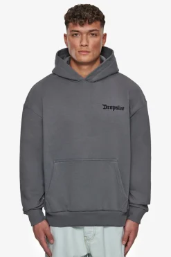 Hoodie<Dropsize Heavy Oversize Cherry Flowers Hoodie Grey