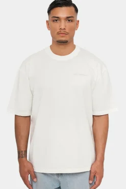 T-Shirt<Dropsize Heavy Oversize Circle Design T-Shirt Cream/ Coconut
