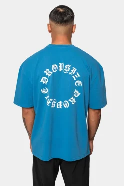 T-Shirt<Dropsize Heavy Oversize Circle Design T-Shirt Royal Blue