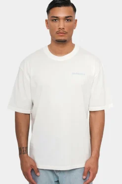 T-Shirt<Dropsize Heavy Oversize Circle Design T-Shirt Cream White/Blue