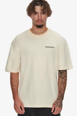 T-Shirt<Dropsize Heavy Oversize Circle Design T-Shirt Coconut Milk