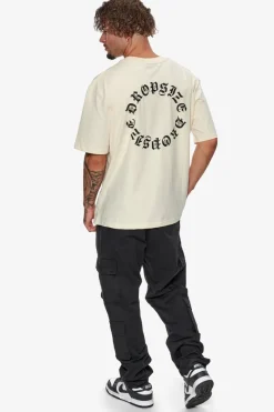 T-Shirt<Dropsize Heavy Oversize Circle Design T-Shirt Coconut Milk