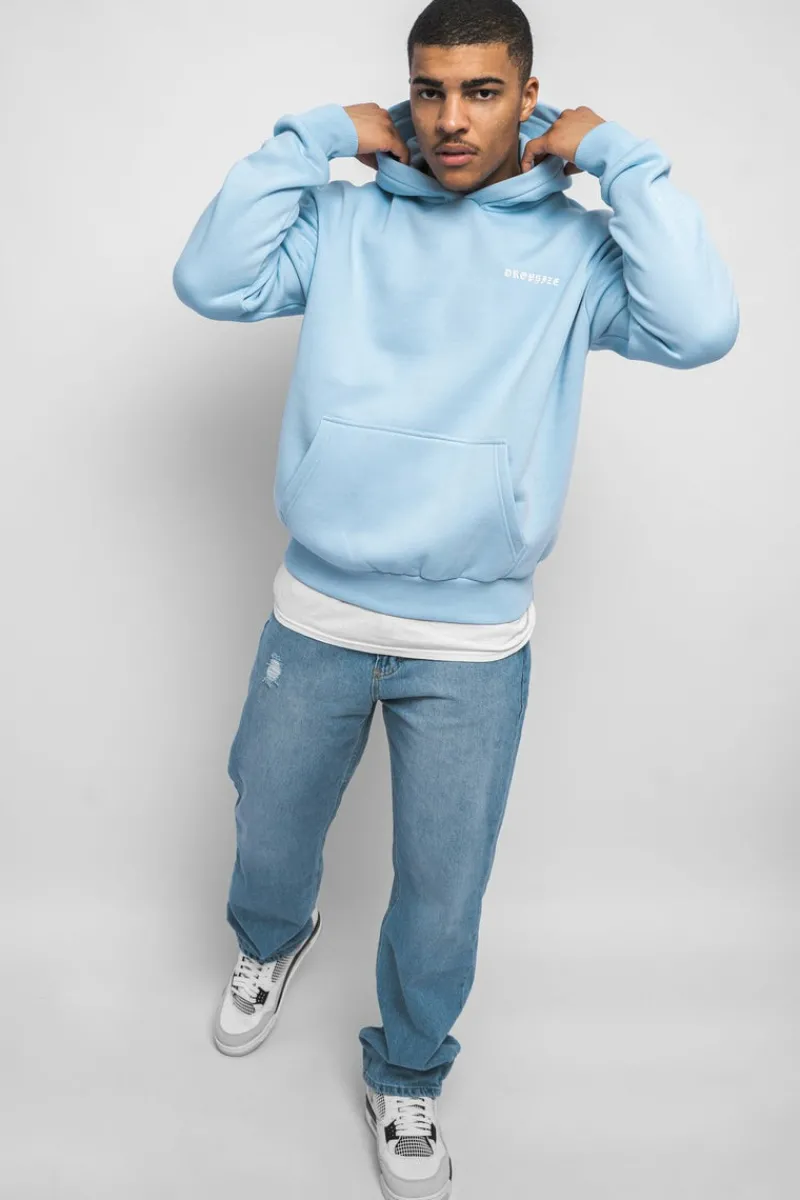 Hoodie<Dropsize Heavy Oversize Circle Hoodie Baby Blue