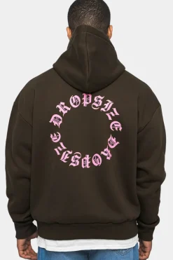 Hoodie<Dropsize Heavy Oversize Circle Hoodie Chocolate Brown