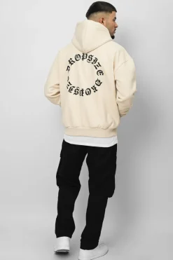 Hoodie<Dropsize Heavy Oversize Circle Hoodie Coconut Milk