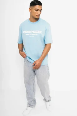 T-Shirt<Dropsize Heavy Oversize Cloud Buster T-Shirt Baby Blue