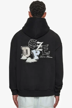 Hoodie<Dropsize Heavy Oversize Cloud Style Hoodie Black