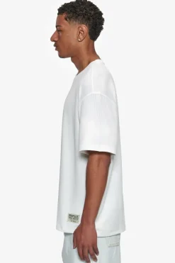 T-Shirt<Dropsize Heavy Oversize Cotton Patch T-Shirt Cream White