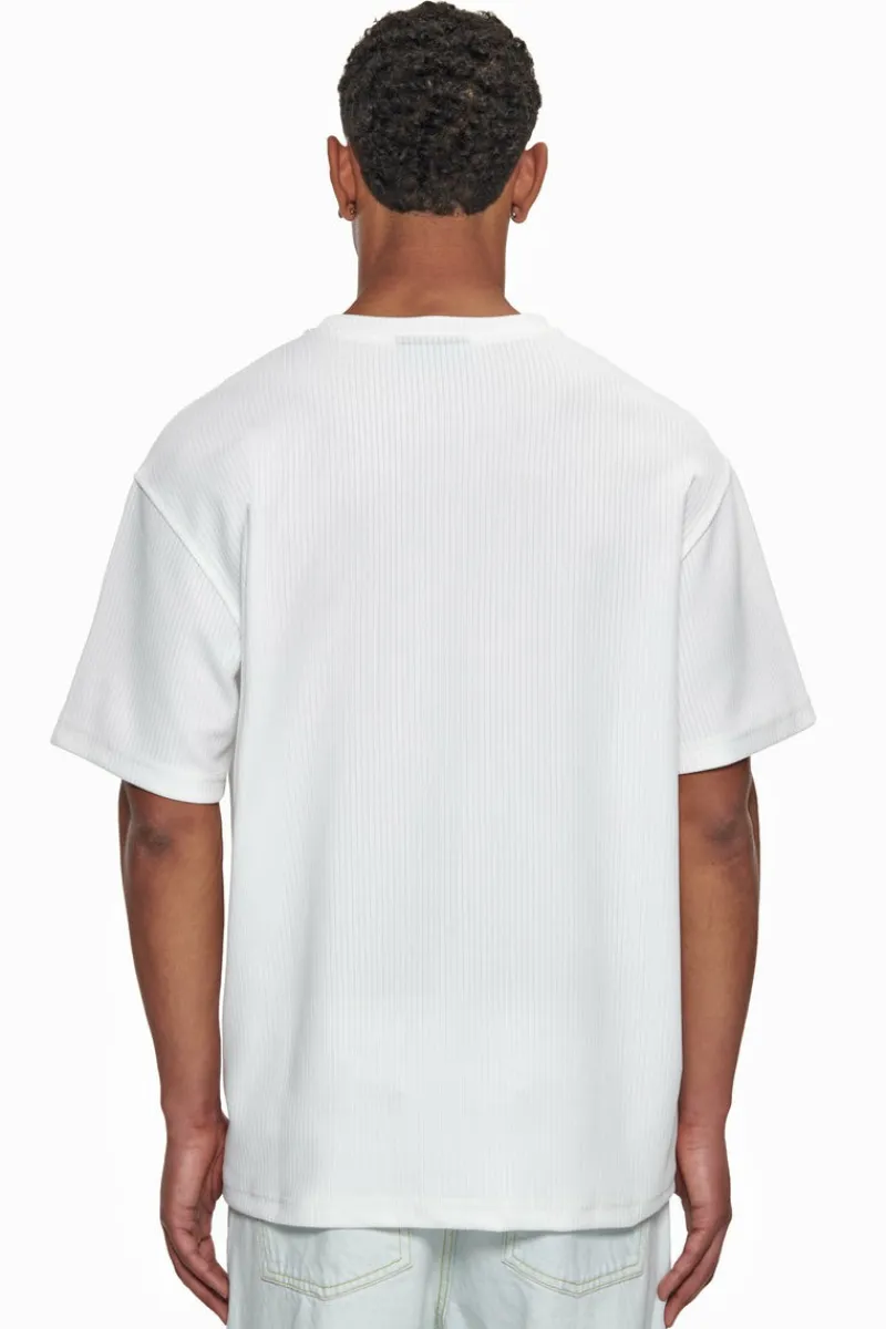 T-Shirt<Dropsize Heavy Oversize Cotton Patch T-Shirt Cream White