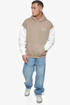 Hoodie<Dropsize Heavy Oversize Cream Sleeve Hoodie Silver Mink