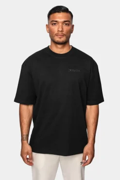 T-Shirt<Dropsize Heavy Oversize ''Crew Love'' T-Shirt Black