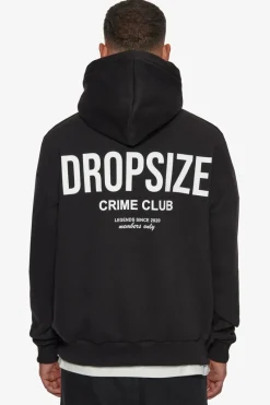 Hoodie<Dropsize Heavy Oversize Crime Club Hoodie Black