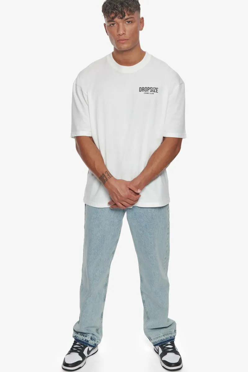 T-Shirt<Dropsize Heavy Oversize Crime Club T-Shirt Cream White