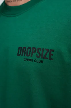 T-Shirt<Dropsize Heavy Oversize Crime Club T-Shirt Green