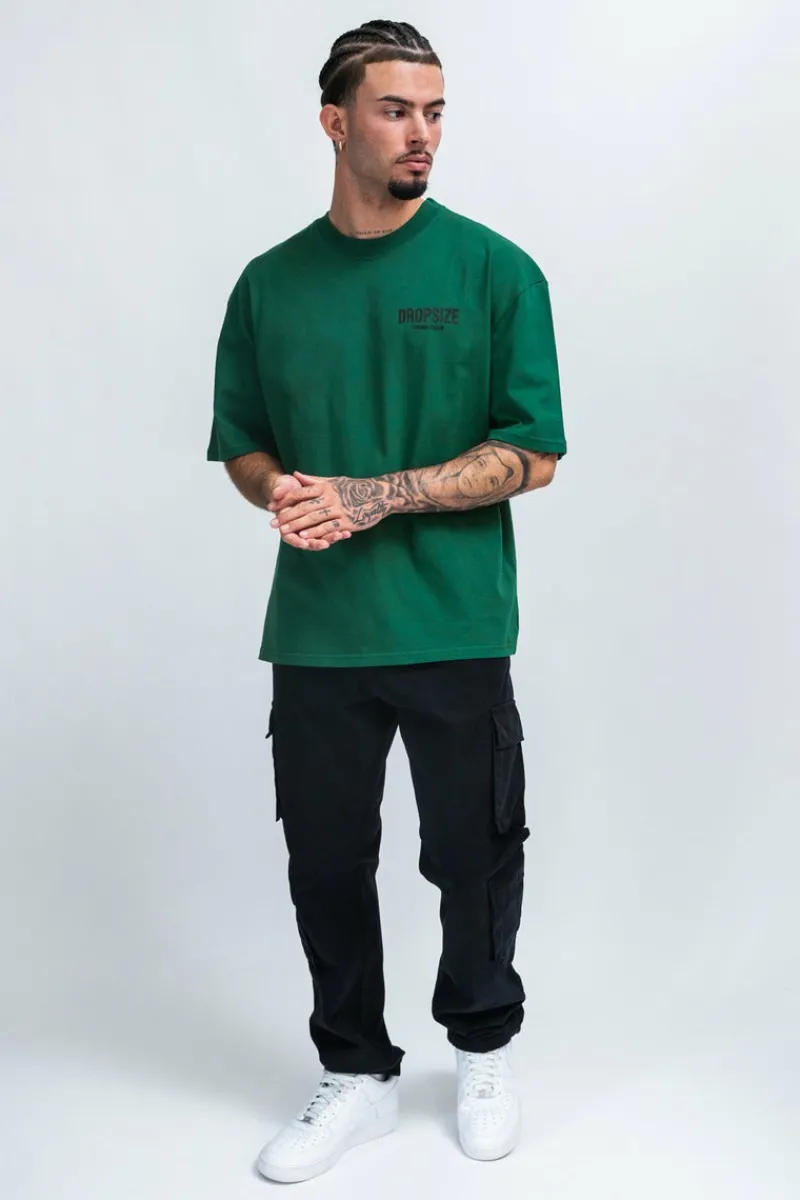 T-Shirt<Dropsize Heavy Oversize Crime Club T-Shirt Green