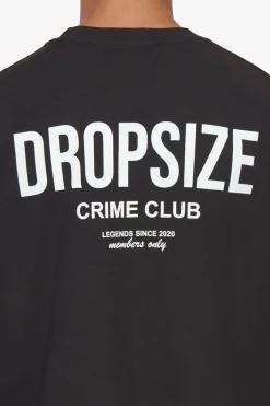 T-Shirt<Dropsize Heavy Oversize Crime Club T-Shirt Black