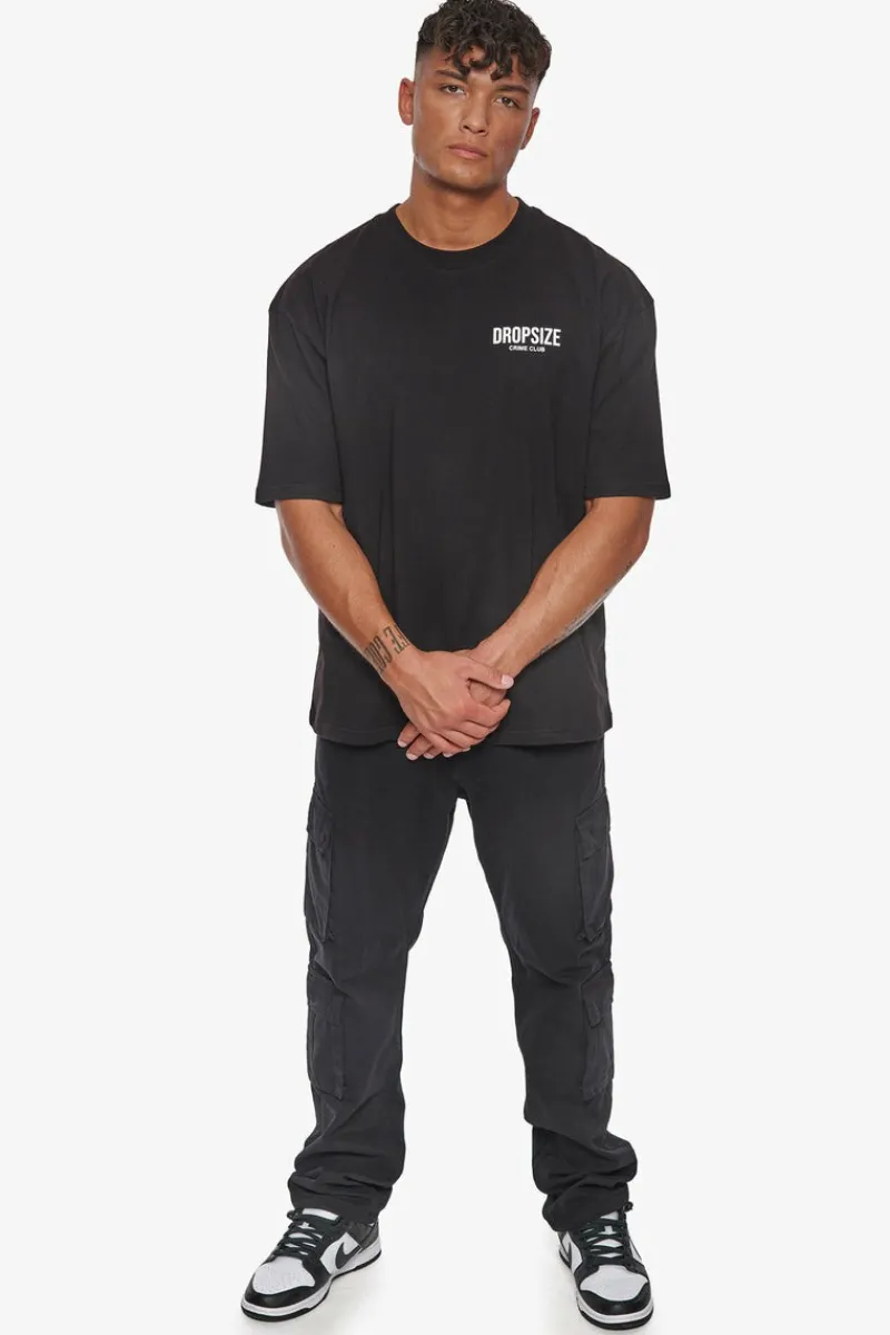 T-Shirt<Dropsize Heavy Oversize Crime Club T-Shirt Black