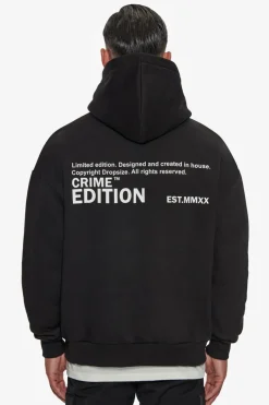 Hoodie<Dropsize Heavy Oversize Crime Edition Hoodie Black
