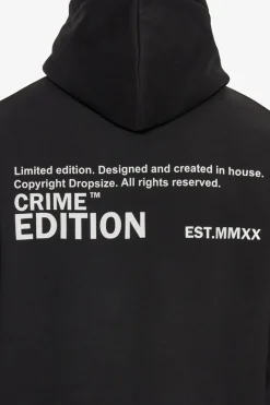 Hoodie<Dropsize Heavy Oversize Crime Edition Hoodie Black