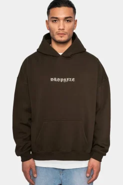 Hoodie<Dropsize Heavy Oversize Crime Hoodie Chocolate Brown