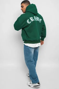 Hoodie<Dropsize Heavy Oversize Crime Hoodie Green