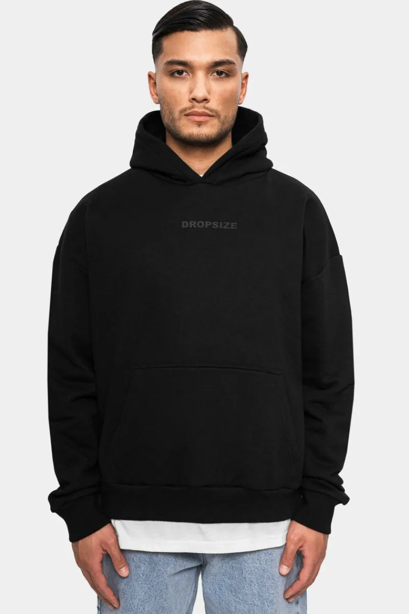 Hoodie<Dropsize Heavy Oversize Crimemoon Hoodie Black