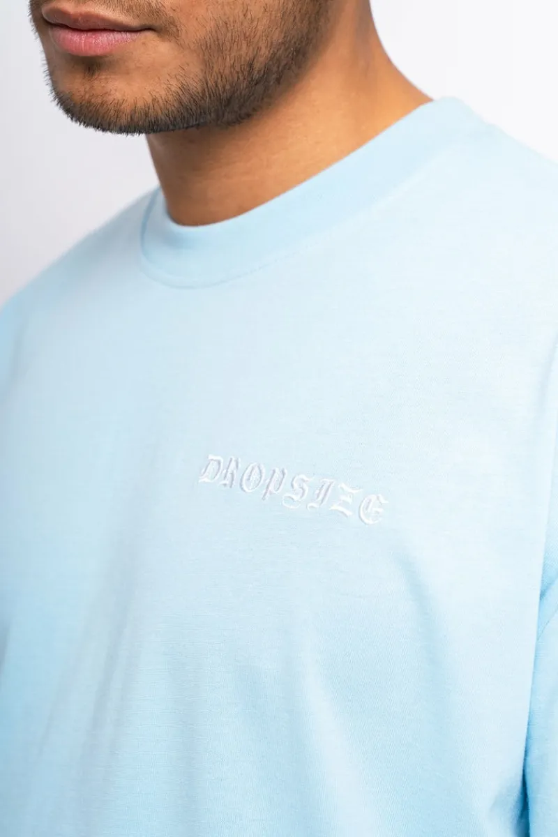 T-Shirt<Dropsize Heavy Oversize Crime Tshirt Baby Blue