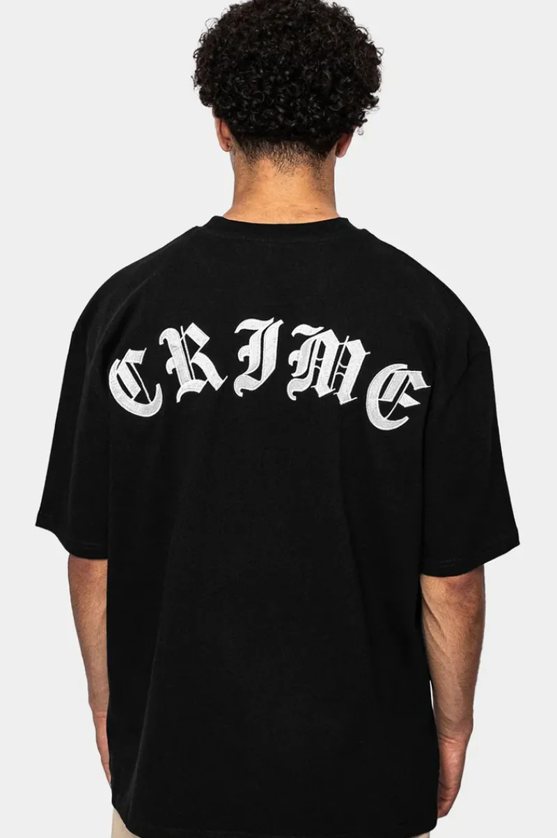 T-Shirt<Dropsize Heavy Oversize Crime T-Shirt Black