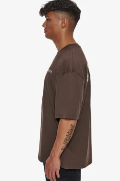 T-Shirt<Dropsize Heavy Oversize Crime T-Shirt Chocolate Brown